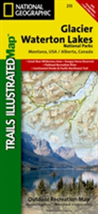 National Geographic Trails Illustrated Map Glacier National Park