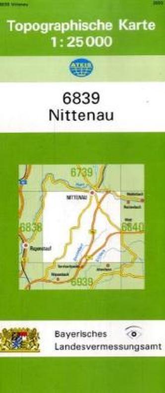 Topographische Karte Bayern Nittenau