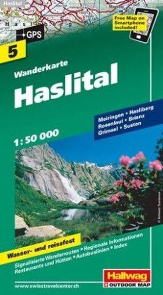 Haslital Wanderkarte Nr. 5, 1:50 000