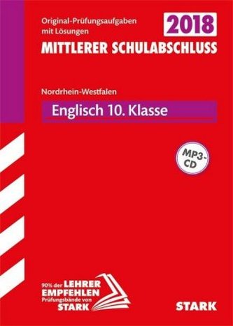 Mittlerer Schulabschluss 2018 - Nordrhein-Westfalen - Englisch, mit MP3-CD