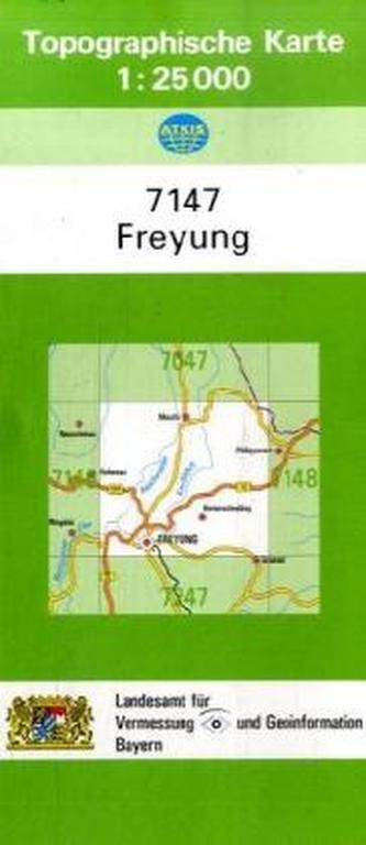 Topographische Karte Bayern Freyung