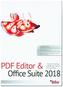 PDF Editor & Office Suite 2018, 1 DVD-ROM
