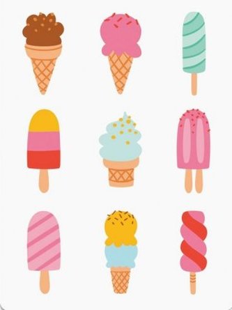 Pocket Notes: Ice Cream - Notizblock im praktischen Taschenformat: Eis