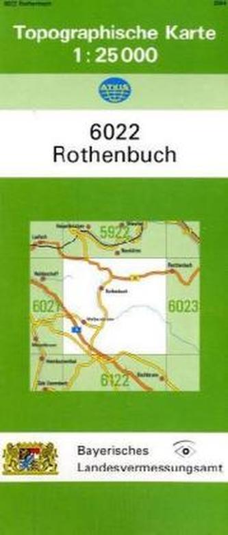 Topographische Karte Bayern Rothenbuch
