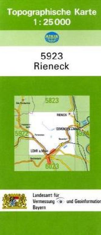 Topographische Karte Bayern Rieneck
