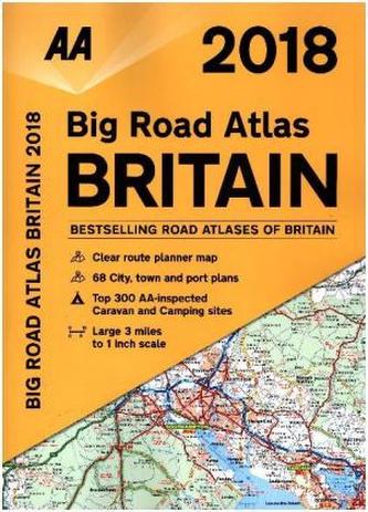 AA Big Road Atlas Britain 2018