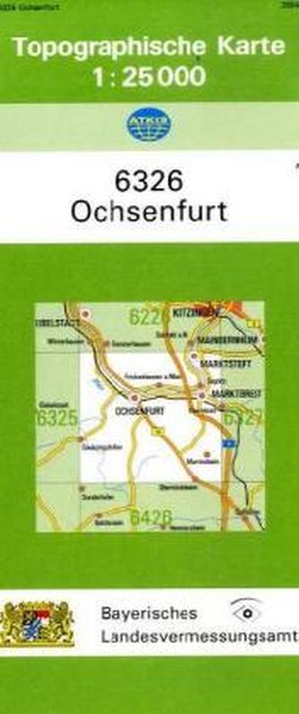 Topographische Karte Bayern Ochsenfurt
