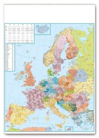 Postleitkarte Europa 1:3,5 Mio., Planokarte