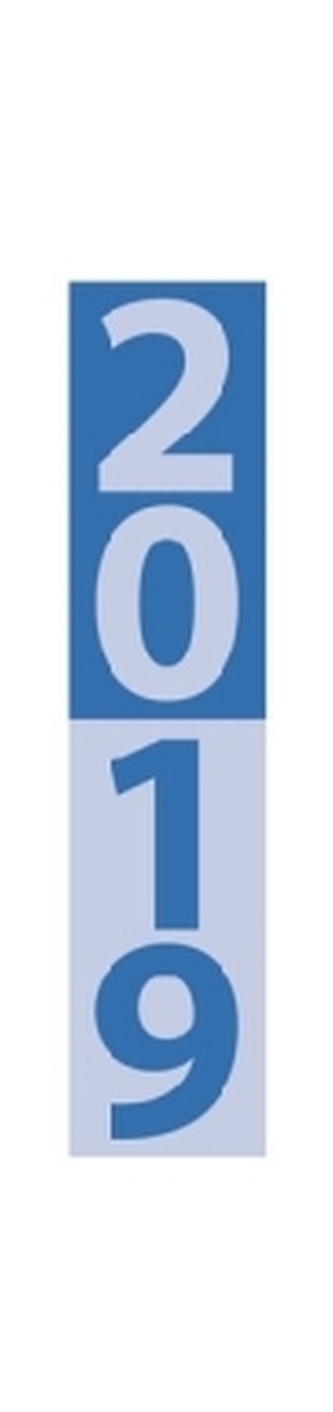 Streifenplaner Compact Blau 2019