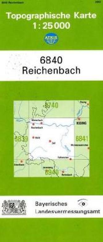 Topographische Karte Bayern Reichenbach