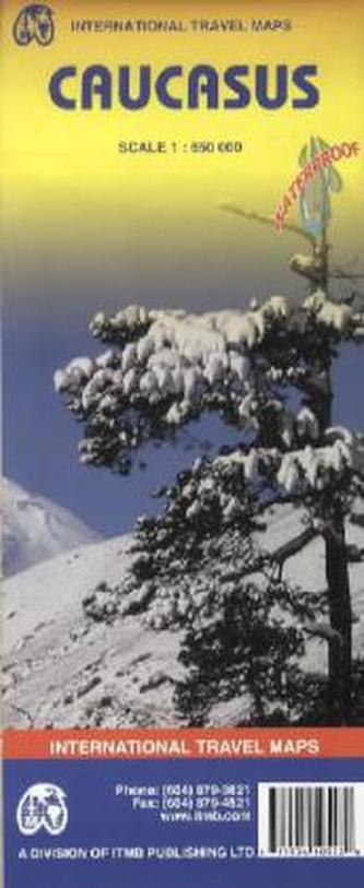 International Travel Map ITM Caucasus