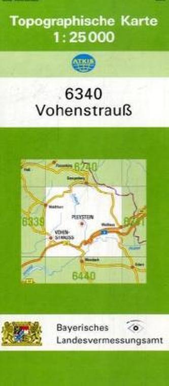 Topographische Karte Bayern Vohenstrauß