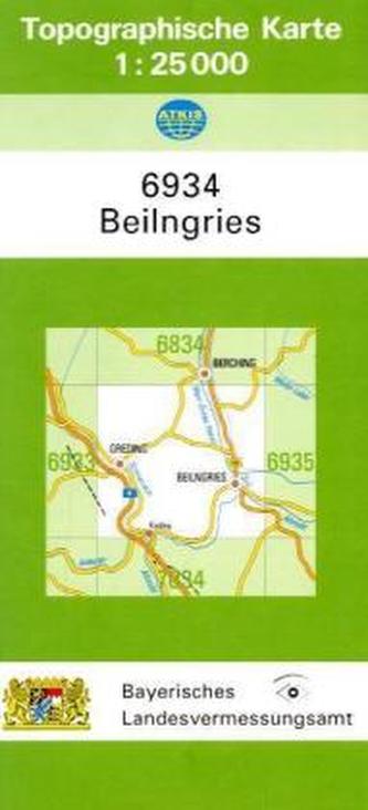 Topographische Karte Bayern Beilngries