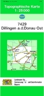 Topographische Karte Bayern Dillingen a. d. Donau Ost