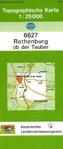 Topographische Karte Bayern Rothenburg ob der Tauber