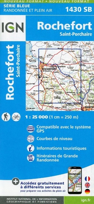 IGN Karte, Serie Bleue Rochefort