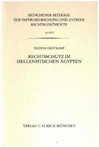 Rechtsschutz im hellenistischen Ägypten