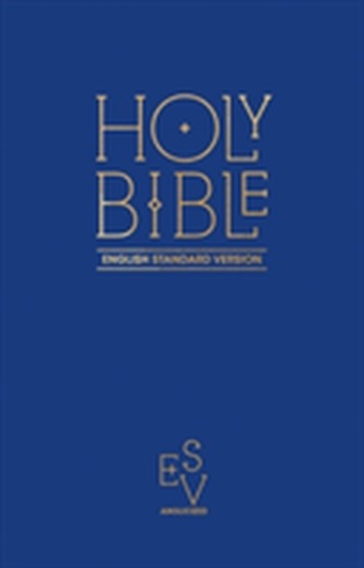 Holy Bible: English Standard Version (ESV) - Anglicised Pew Bible (Blue Colour)