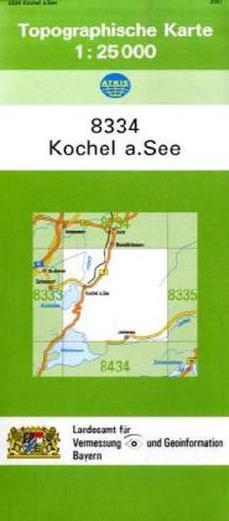Topographische Karte Bayern Kochel a. See
