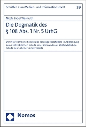 Die Dogmatik des 108 Abs. 1 Nr. 5 UrhG