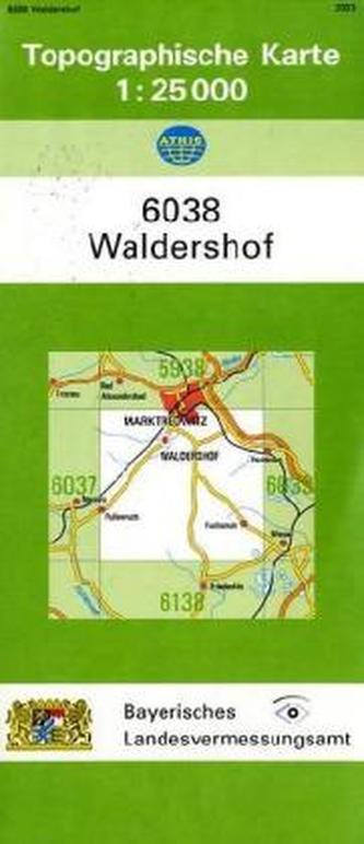 Topographische Karte Bayern Waldershof