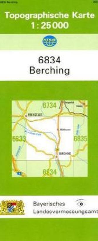 Topographische Karte Bayern Berching