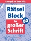 Rätselblock in großer Schrift. Bd.80