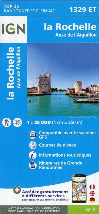 IGN Karte, Carte de randonnée (et plein air) La Rochelle