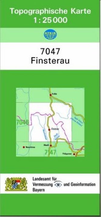 Topographische Karte Bayern Finsterau