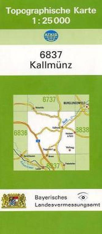 Topographische Karte Bayern Kallmünz
