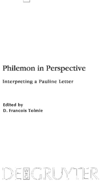 Philemon in Perspective