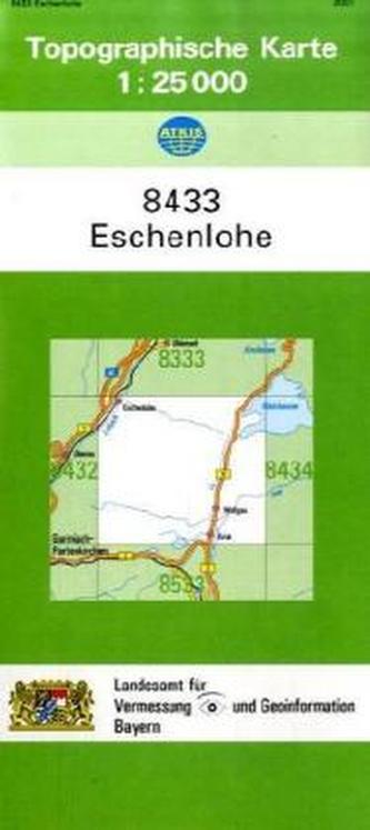 Topographische Karte Bayern Eschenlohe