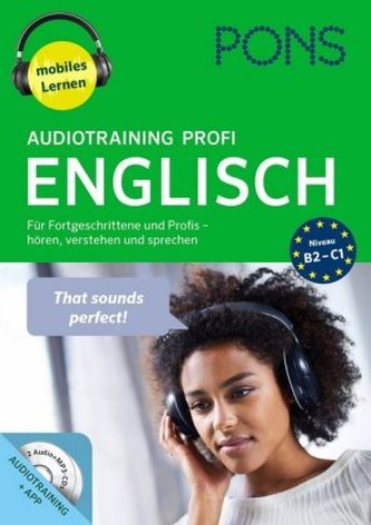 PONS Audiotraining Profi Englisch, 2 Audio-MP3-CDs