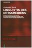 Linguistik des Entscheidens