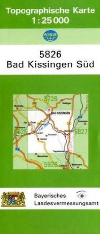 Topographische Karte Bayern Bad Kissingen Süd
