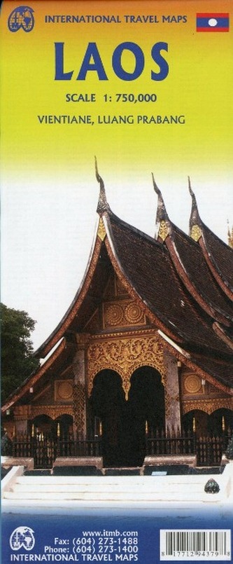 International Travel Map ITM Touristik Karte Laos