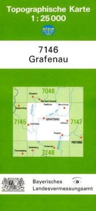 Topographische Karte Bayern Grafenau
