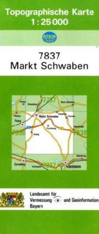 Topographische Karte Bayern Markt Schwaben