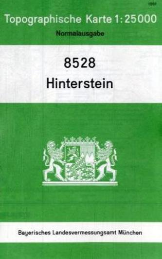 Topographische Karte Bayern Hinterstein