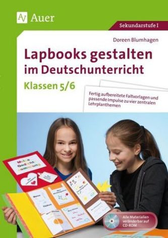 Lapbooks gestalten im Deutschunterricht, Klassen 5/6, m. CD-ROM