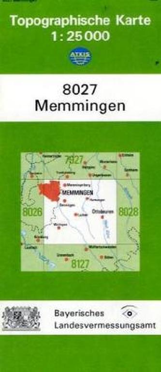 Topographische Karte Bayern Memmingen