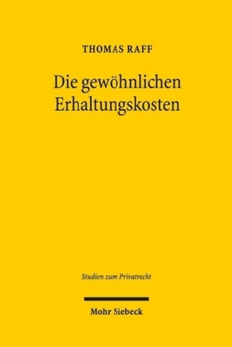 Die gewöhnlichen Erhaltungskosten