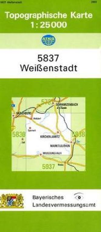 Topographische Karte Bayern Weißenstadt