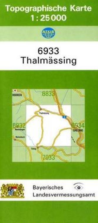 Topographische Karte Bayern Thalmässing
