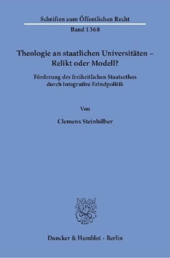 Theologie an staatlichen Universitäten - Relikt oder Modell?