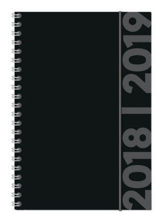 Collegetimer A5 Woche Black Label Ringbuch 2018/2019