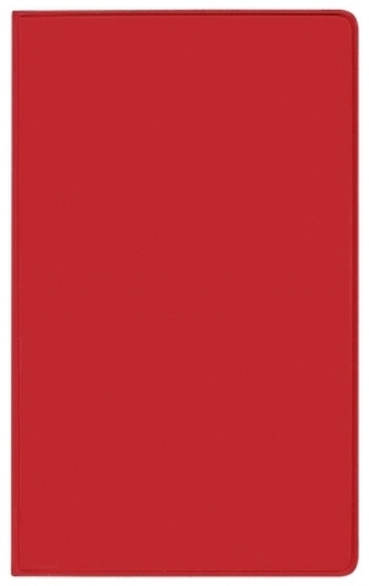 Taschenkalender Saturn Leporello PVC rot 2019