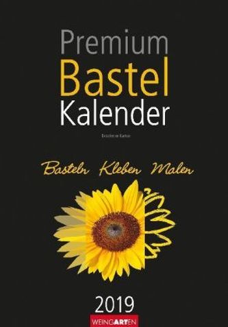 Premium Bastelkalender schwarz 2019