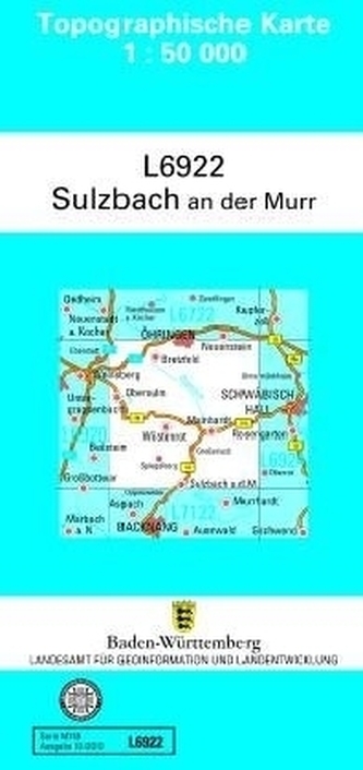 Topographische Karte Baden-Württemberg, Zivilmilitärische Ausgabe - Sulzbach an der Murr