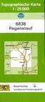 Topographische Karte Bayern Regenstauf